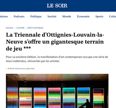 triennale ottignies louvain-la-neuve arts contemporains le soir