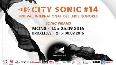 affiche city sonic 14 festival des arts sonores mons